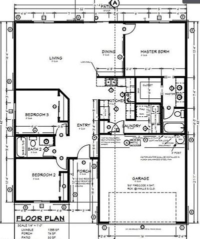 compass model floor plan